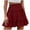 01 Wine, variant on YueHuiYing Womens Flowy Mini Skirts Skorts Boho Ruffle Tiered Short Skirts High Waisted Layered Beach Tennis Casual Shorts