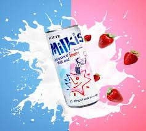 Lotte Milkis Carbonated Soft Drink, Variety Pack, 8.45 Fluid Ounce (Pack of 24)