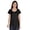 Black, variant on Scoop Neck Basic Tee Casual Short Sleeve Cotton Plain Tshirt Top Womens