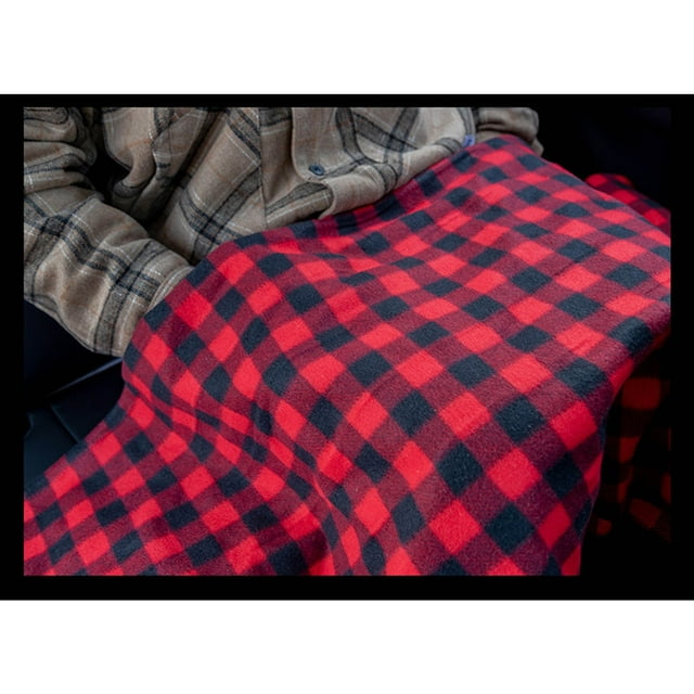 12V Car Heating Blanket Electric Blanket Winter Car Warm Blanket(59*39.3in,Red)