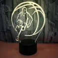 thumbnail image 1 of Justup Basketball Night Light 3d Basketball Night Lamp 16 Colors Optical Illusion Touch Remote Control With Acrylic Best Birthday Christmas Gifts S, 1 of 4