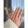 thumbnail image 5 of ESTE ORIGIN 2.00Ct East-West Emerald Cut Lab-Grown Diamond Solitaire Engagement Ring – Hidden Halo in 10K White Gold for Women US 7, 5 of 8