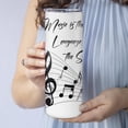 thumbnail image 3 of Personalized Music Notes Skinny Tumbler Gifts - Customized Music Notes With Inspirational Saying Tumbler - Unique Gifts For Musicians - Custom Name 20oz Insulated Stainless Steel Tumbler, 3 of 7