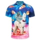 thumbnail image 4 of Camisa hawaiana de playa para hombre, con estampado 3D de animales, divertida camiseta informal de manga corta con botones, para vacaciones, ropa de calle, 4 of 4