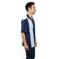thumbnail image 2 of G-Style USA Men's Two Tone Retro Button Down Bowling Shirts, 2 of 6