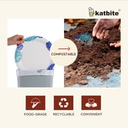 Katbite 9-inch Compostable Paper Plates, Biodegradable, 125-Count