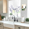 thumbnail image 5 of Purple Spring Floral Balloon Curtains 63 Inch Length for Living Room/Bedroom, Watercolor Elegant Pastoral Flowers Rod Pocket Privacy Door Curtains Decorative Tie Up Shade for Window 52"x63", 5 of 8