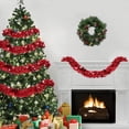 thumbnail image 4 of 4pcs Red Total 28 Feet Metal Wreath Christmas Tree Ornaments, Thick Metal Streamers Birthdays Wedding Christmas Wreath Holiday Decoration HomeIndoor Outdoor Party Supplies, 4 of 6