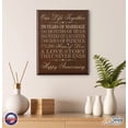 thumbnail image 3 of 20th Wedding Anniversary Wall Plaque Gift For Couple - Love Story, 3 of 18