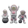 thumbnail image 2 of 3 piezas de estatuas de , adornos de , adornos para tartas, esculturas parstanterías, alféizares, armarios de TV, Rosado Gloria Estatua de astronauta, 2 of 8