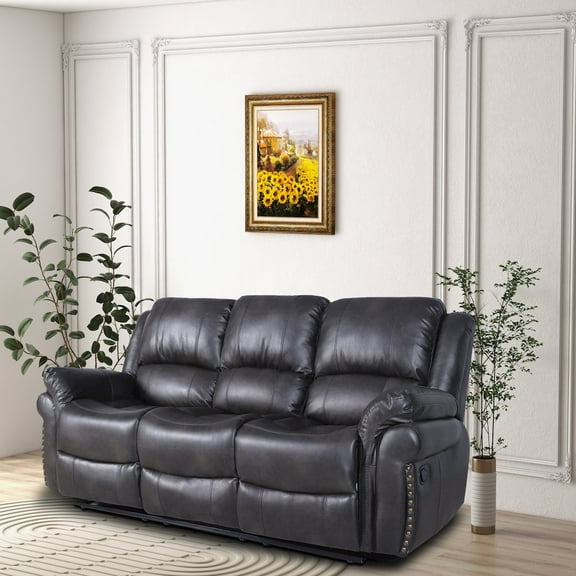 Kingway Dontiavion Faux Leather Living Room Sofa