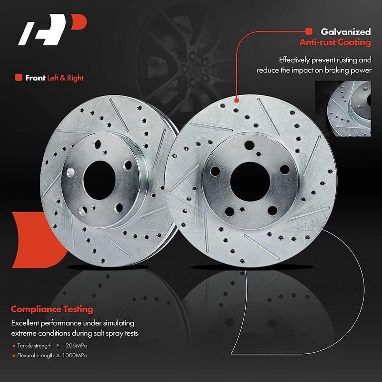 AutoShack Front Brake Rotors Kit For Toyota Camry, Avalon, Sienna, Solara, Lexus ES300 1992-2006
