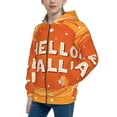 thumbnail image 2 of Kdxio Hello Fall 1 Pattern Kids Boys Girls Zip Up Hoodie 3D Printed Hooded Sweatshirt Hoody Coat with Pocket 7-12 Y-Small, 2 of 6