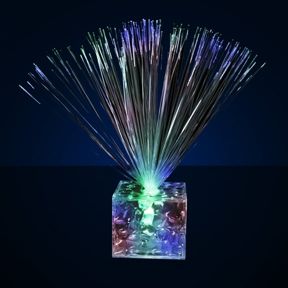 FlashingBlinkyLights 5.5" Light Up Small Clear Centerpiece with Color Change LEDs