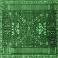 thumbnail image 1 of Ahgly Company Indoor Square Persian Emerald Green Traditional Area Rugs, 7' Square, 1 of 4