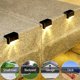 thumbnail image 4 of Brown4 Warm LightsStep Deck Lámpara de luz solar Led Iluminación impermeable para escaleras al aire libre para decoración de patio Luces solares de jardín, 4 of 4