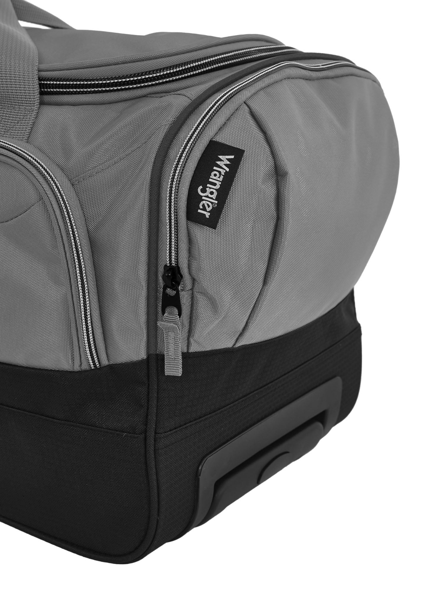 Wrangler 21-inch Travel Rolling Duffel Bag, Sharkskin Gray