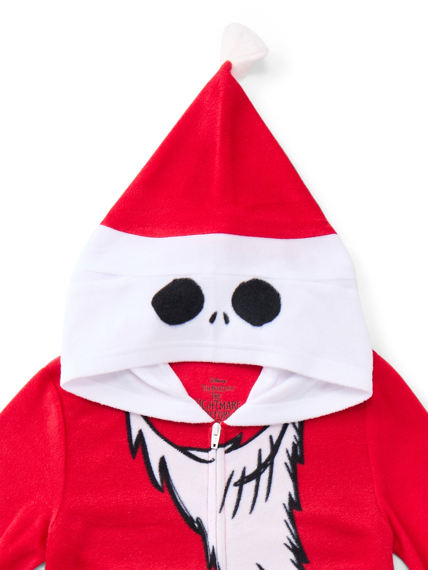 The Nightmare Before Christmas Boys Cosplay Union Suit with Hood, Sizes 4-12