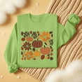thumbnail image 5 of Womens Sweatshirts Halloween Pumpkin Printed Thanksgiving Day Long Sleeved Loose Casual Sweatshirt,Tops for Women Green, 5 of 6