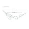 thumbnail image 2 of Sunnydaze Outdoor Polyester Double Jacquard Hammock - White-Capped Waves, 2 of 7
