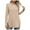 Beige, variant on Towmus Womens Long Sleeve Crew Neck Shirts Side Split Basic Loose Tunic Tops for Women Casual Women's Fall Sweatshirts 2025