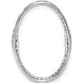 thumbnail image 4 of 14K White Gold 1/4Ct. Diamond Oval Chain Slide Made In India pm3827-025-wa, 4 of 5