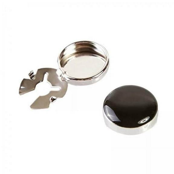 Milageto 3x2Pcs Classic Men Cufflinks Ordinary Shirts Decor Round Button Covers Black