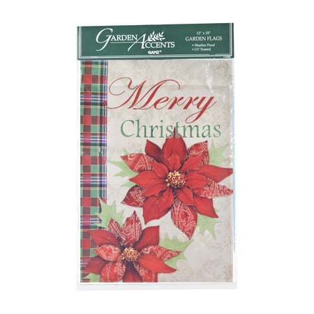 Ganz Merry Christmas Lawn Banner Mistletoe Holiday Welcome Garden Flag
