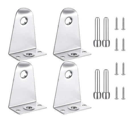 

WELPET Metal Hold Down Brackets and Pins Blind Brackets Blind Holder Replacements for Horizontal Blind Shades Window