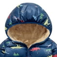thumbnail image 3 of Gubotare Baby Boys Jacket Winter Coat Toddler Boys Girls Winter Fleece Jackets Puffer Padded Coat Hooded Outwear Clothing for Baby Kids Size 12 18 Months (Navy,12-18 Months), 3 of 5