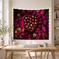 thumbnail image 5 of Lush Still Life With Heart Shaped Box Filled, Mystical Fantasy for Space Lovers, Galaxy Room Decor, Valentine's Day Gift, Tapestry Wall Hanging for Bedroom and Dorm, 5 of 7