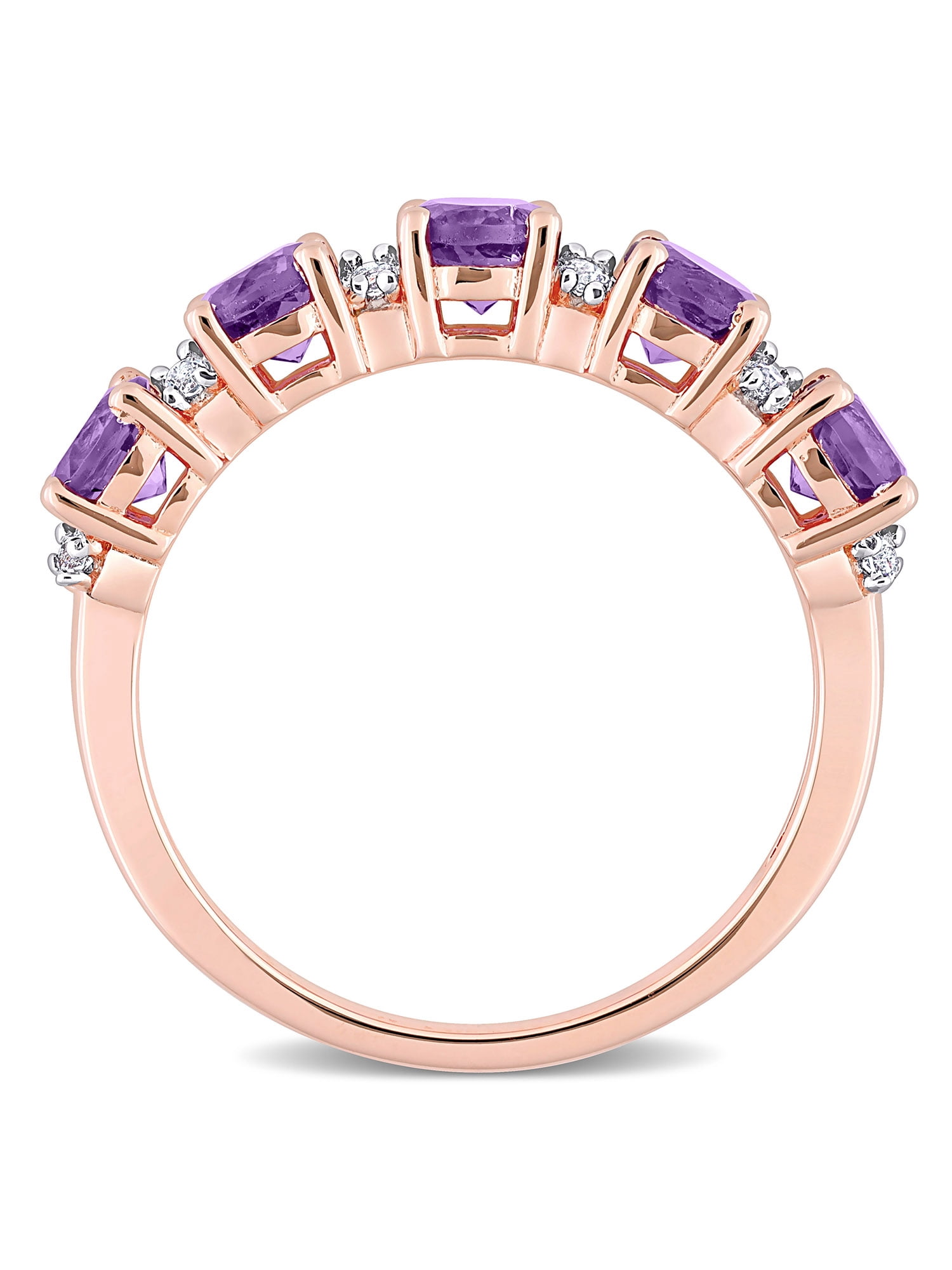 Everly Women's Amethyst and Topaz Sterling Silver Ring