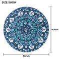 thumbnail image 6 of Round Waterproof Tablecloth 60×60 Inch, Boho Style Reusable Indoor/Outdoor Durable Table Cover for Party Kitchen Dinner Room Decor, 6 of 6
