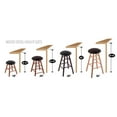 thumbnail image 2 of Maple Vanity Stool in Dark Cherry Finish with Houston Seat, 2 of 2