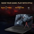 thumbnail image 3 of ASUS TUF Gaming Laptop A16 - AMD Ryzen 7 7735HS - RX7700S Beat RTX 3060-16 WUXGA 165Hz Display - RGB Backlit Keyboard - Thunderbolt 4 - Webcam - HDMI Cable - 2024 (64GB RAM |2TB PCIe SSD), 3 of 5