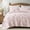 Pink, variant on Exclusivo Mezcla 100% Cotton Quilts Queen Size Blue, Soft Breathable Bedspread Gauze Boho Pattern Coverlet Lightweight Queen Quilt Bedding Set for All Seasons( 1 Quilt and 2 Pillow Shams)