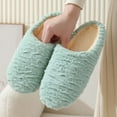 thumbnail image 3 of Womens Plush Memory Foam Scuff Slippers Fluffy Warm House Shoes Comfortable Slip On Bedroom Slipper, 3 of 3