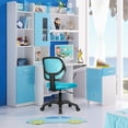 thumbnail image 4 of Costway Mesh Office Chair Low-Back Armless Computer Desk Chair Adjustable Height Blue, 4 of 10