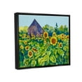 thumbnail image 4 of Stupell Industries Sunflower Field Painting Nature Painting Black Floater Framed Art Print Wall Art, 31 x 25, 4 of 10