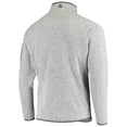 thumbnail image 3 of Men's Antigua Heather Gray San Francisco 49ers Team Logo Fortune Quarter-Zip Pullover Jacket, 3 of 4