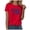 Z05-Watermelon Red, variant on TOWED22 Women's America 250 Printed Casual T-Shirt United States 250Th Anniversary Patriotic Tee(Navy,M)