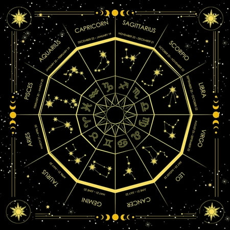 

50x50cm Tarot Card Tablecloth Flannel Geometric Figure Divination Altar Cloth Board Game Oracles Card Pad Runes Support