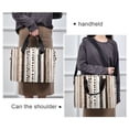 thumbnail image 6 of FORMRS 16" Laptop Bag Carrying Sleeve Case with Handle Travel Shoulder Briefcase, Brown Abstract Stripes, 6 of 8