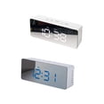 thumbnail image 3 of ZheElen Digital LED Alarm Clock 12H 24H Alarm Snooze Function Mirror Clock Indoor Thermometer Electronic Clocks USB, 3 of 9