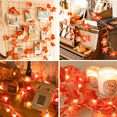 thumbnail image 3 of Fall Maple Leaf Garland Fairy Lights Waterproof String Lights for Thanksgiving Halloween Decor, 3 of 5