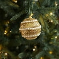 thumbnail image 5 of Mecorevxz 3.15" Glitter Christmas Balls Ornaments Set Christmas Ball,Xmas Sequin Foam Hanging Ornament Decorative Hanging for Tree Home Wedding Holiday Party Decor(D), 5 of 7