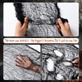 thumbnail image 3 of Yashow White Woven Cotton Halloween Creepy Cloth Spooky Festival Decoration Ragged Drape Fabric for Indoor Outdoor Party Nightclub Venue Accents, 76x30 inch, 1-Pack, 3 of 4