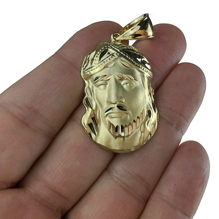 Jesus face deals gold pendants