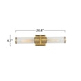 thumbnail image 3 of AC11772CB Artcraft Lighting Positano - 2 Light Bath Vanity-4.7 Inches Tall and 20.8 Inches Wide-Brushed Brass Finish-Clear Glass Color, 3 of 8