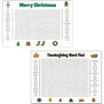 thumbnail image 2 of Jumbo Christmas & Thanksgiving Word Search Poster, Giant 36"x24" Wall Game for Families, Large Holiday Activity Game, Christmas Thanksgiving Party Decor (A & B), 2 of 9